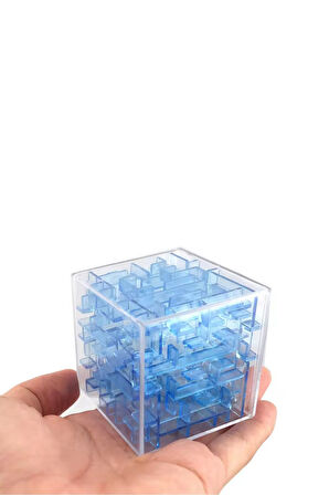 Demir Bilyeli Labirent Zeka Küpü Akıl Küpü Rübik Küp - Yeşil