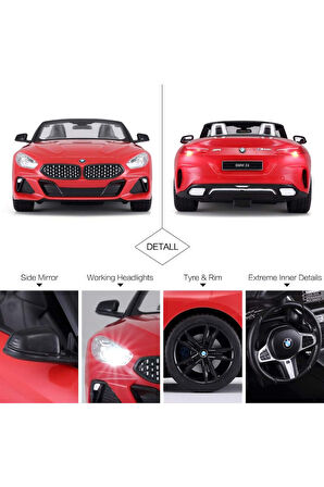 BMW Z4 Uzaktan Kumandalı Işıklı Lisanslı Araba - Kırmızı - 1:14