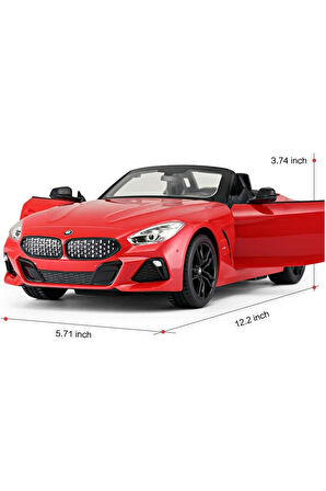 BMW Z4 Uzaktan Kumandalı Işıklı Lisanslı Araba - Kırmızı - 1:14