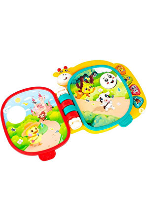 Müzikli Ninnili Işıklı Zürafa Modelli İnteraktif Eğitici Bebek Elektronik Kitabı - ( 1 - 3 Yaş )