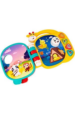 Müzikli Ninnili Işıklı Zürafa Modelli İnteraktif Eğitici Bebek Elektronik Kitabı - ( 1 - 3 Yaş )