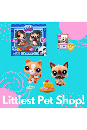 Littlest Pet Shop Minişler 2’li Figür Seti S1 - Köpek ve Kedi - 5 CM
