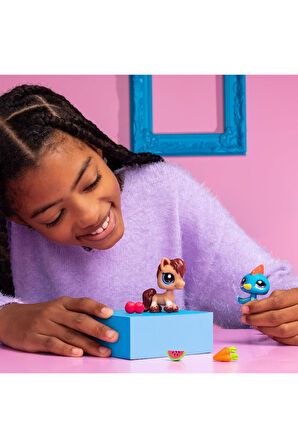 Littlest Pet Shop Minişler 2’li Figür Seti S1 - Bukalemun ve Kuş - 5 CM