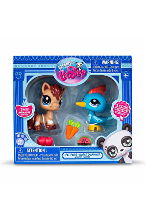 Littlest Pet Shop Minişler 2’li Figür Seti S1 - Pony ve Ağaçkakan - 5 CM