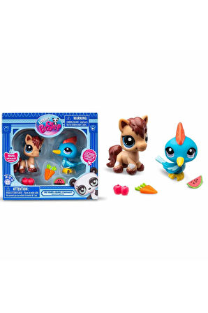 Littlest Pet Shop Minişler 2’li Figür Seti S1 - Pony ve Ağaçkakan - 5 CM