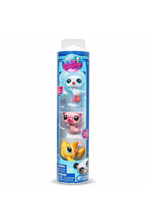 Littlest Pet Shop Minişler 3’lü Figür Seti S1 - Su Samuru Martı Köpekbalığı - 5 CM