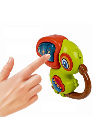 Kuş Sesleri Çıkaran Işıklı Notalı Ninnili Müzikli Ağackakan İnteraktif Bebek Eğitici Tuşlu Oyuncak