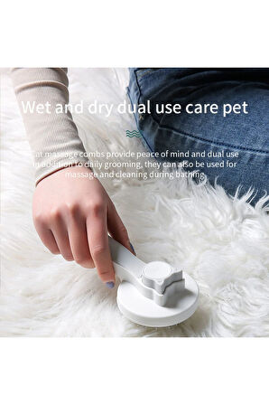 Basmalı Kedi Logolu Evcil Hayvan Tarak Fırça Tüy Toplayacı Kedi Fırçası - 1 ADET