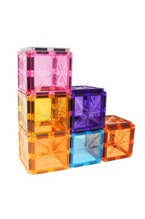 Magnescape Magnetic Tiles Mıknatıslı 3D Yapı Oyuncağı Seti- 40 Parça