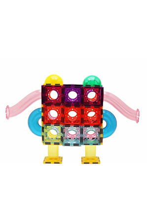 Magnescape Run Magnetic Tiles Mıknatıslı 3D Yapı Oyuncağı Seti - 106 Parça