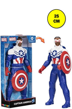 Captain America - Kaptan Amerika Beyaz Karakter Dev Figür - 24 Cm