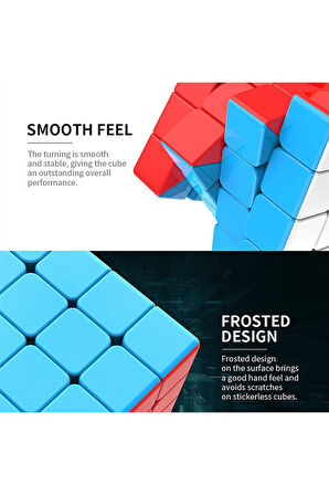 Moyu Meilong 4X4 Classic Speed Cube - 4X4 Stickersız Klasik Hızlı Zeka Sabır Küpü