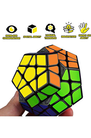 QY Speed Küp Megaminx Hızlı Zeka Sabır Küpü