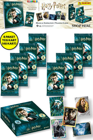 Panini Harry Potter Koleksiyonluk Trading Kart - 8 PAKET (48 KART)