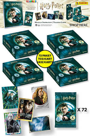 Panini Harry Potter Koleksiyonluk Trading Kart - 72 PAKET (432 KART)