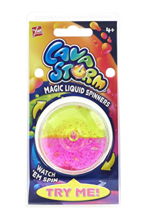 Stress Giderici Duyusal Fidget Simli Sıvılı Renkli Plastik Topaç - 1 ADET