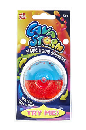 Stress Giderici Duyusal Fidget Simli Sıvılı Renkli Plastik Topaç - 1 ADET