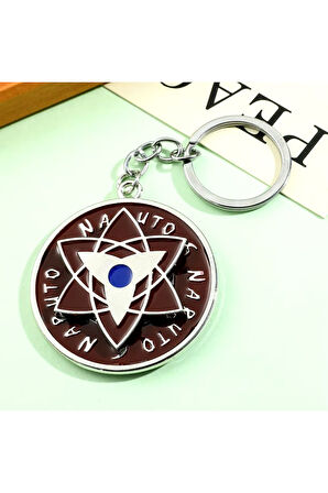 Naruto Figür Metal Anahtarlık - 3 ADET Yıldız Şekil + 3 ADET Dönence Şekil 6 lı Paket