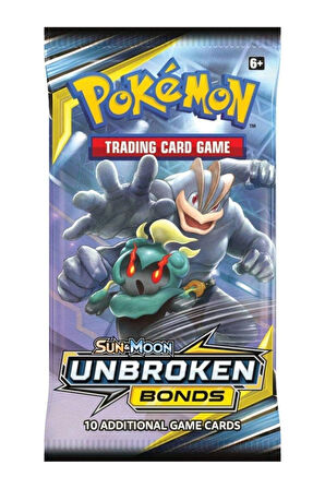 Pokemon Oyun Kartı TCG Sun & Moon Unbroken Bonds Booster Pack - 2 Paket (20 KART)