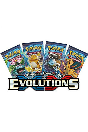Pokemon Oyun Kartı TCG XY Evolutions Booster Pack - 4 Paket (40 KART)