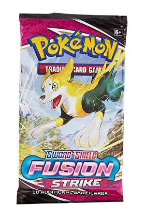 Pokemon Oyun Kartı TCG Sword&Shield Fusion Strike Booster Pack - 4 Paket (40 KART)