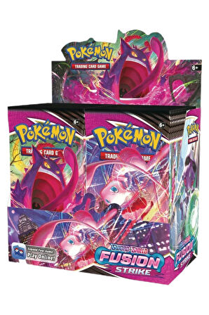 Pokemon Oyun Kartı TCG Sword&Shield Fusion Strike Booster Pack - 4 Paket (40 KART)