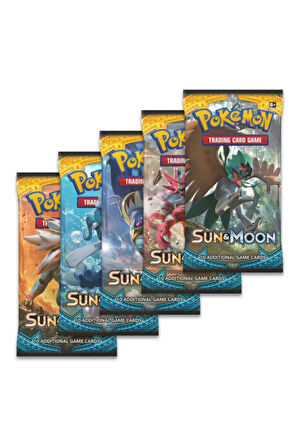 Pokemon Oyun Kartı TCG Sun & Moon Booster Pack - 1 Paket (10 KART)