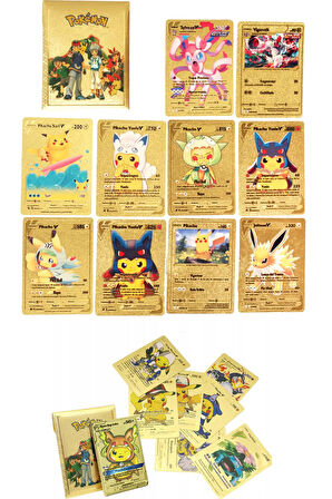 Pokemon Oyun Kartı TCG Gold Booster Pack - 2 Paket (20 KART)