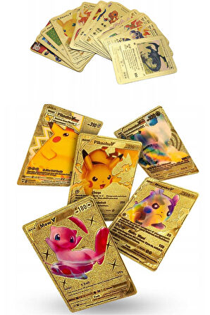 Pokemon Oyun Kartı TCG Gold Starter Box Pack - 1 Paket (55 KART)