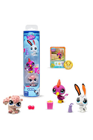 Littlest Pet Shop Minişler 3’lü Figür Seti S2 - Tavşan – Ağaçkakan – Sincap - 5 Cm  Minişler
