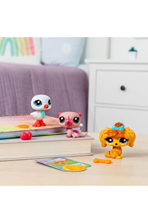 Littlest Pet Shop Minişler 3’lü Figür Seti S2 - Su Samuru – Martı – Köpek - 5 Cm  Minişler
