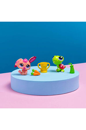 Littlest Pet Shop Minişler 2’li Figür Seti S2 - Kaplumbağa Ve Tavşan - 5 Cm  Minişler