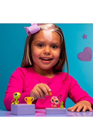 Littlest Pet Shop Minişler 2’li Figür Seti S2 - Kaplumbağa Ve Tavşan - 5 Cm  Minişler