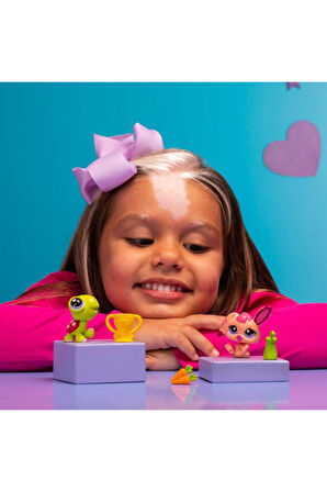 Littlest Pet Shop Minişler 2’li Figür Seti S2 - Kaplumbağa Ve Tavşan - 5 Cm  Minişler