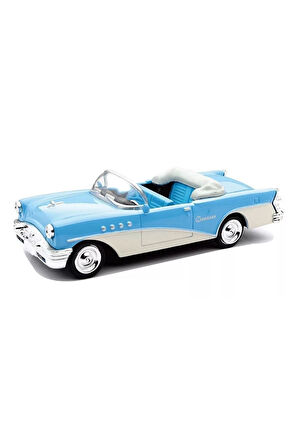 1:43 Ölçekli Lisanslı Metal Retro Amerikan Arabaları - 1955 Buick Century - 10 CM