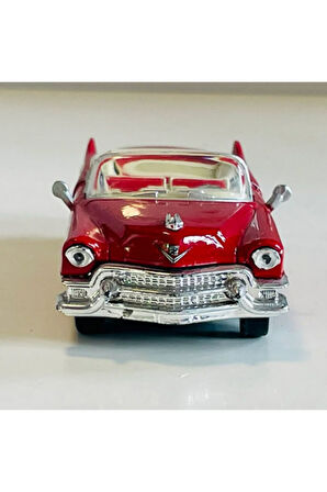 1:43 Ölçekli Lisanslı Metal Retro Amerikan Arabaları - 1955 Cadillac Eldorado - 10 CM