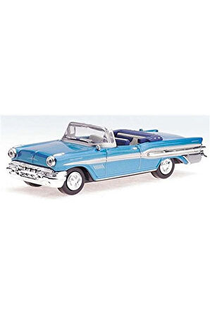 1:43 Ölçekli Lisanslı Metal Retro Amerikan Arabaları - 1957 Pontiac Bonneville - 10 CM