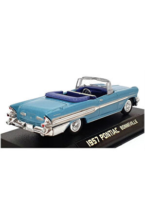 1:43 Ölçekli Lisanslı Metal Retro Amerikan Arabaları - 1957 Pontiac Bonneville - 10 CM