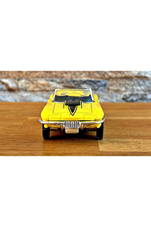 1:43 Ölçekli Lisanslı Metal Retro Amerikan Arabaları - 1967 Chevrolet Corvette - 10 CM