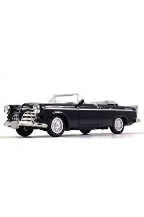 1:43 Ölçekli Lisanslı Metal Retro Amerikan Arabaları - 1955 Chrysler C-300 - 10 CM