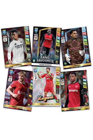 Panini Adrenalyn Fifa 365 - 2025 Official Trading Card Futbolcu Kartları - 1 PAKET (6 KART)
