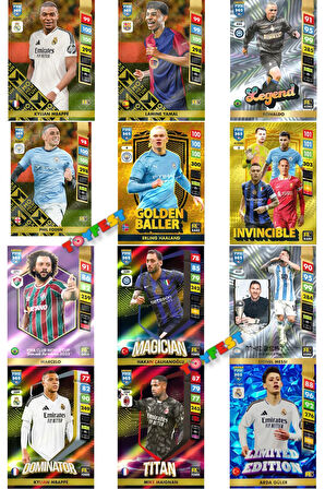 Panini Adrenalyn Fifa 365 - 2025 Official Trading Card Futbolcu Kartları - 24 PAKET (144 KART)