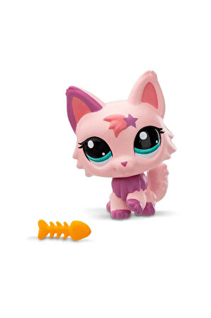 Littlest Pet Shop Minişler 1’li Figür Seri 2 - Pembe Kedi - 5 Cm Minişler