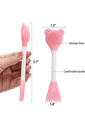 Çok Fonksiyonlu Cilt Bakım Fırçası ve Maske Spatulası - 1 ADET
