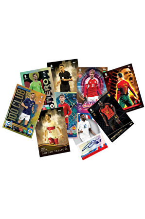 ALMANYA EURO 2024 Avrupa Şampiyonası Match Attax - 1 ADET Resmi Futbolcu Kart Paketi (8 Adet Kart)