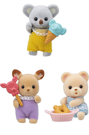 Sylvanian Families Tatlı Atıştırmalıklar Temalı Sürpriz Mini Bebek - 5 CM - 3 ADET