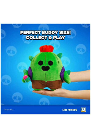 Brawl Stars Yumuşak Kadifemsi Peluş Figür - Spike The Cactus - 20 CM