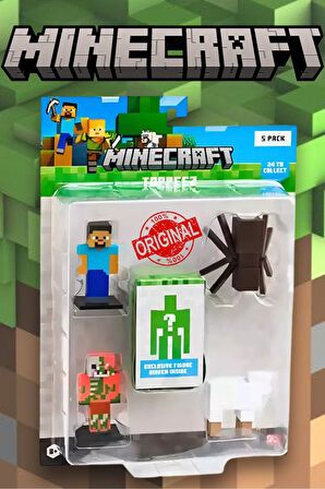 Minecraft 3D Figür Toppeez 5'li Set - MODEL 5