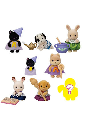 Sylvanian Families Minifigür Sihirli Kostüm Serisi  Temalı Sürpriz  Mini Bebek - 5 CM - 2 ADET