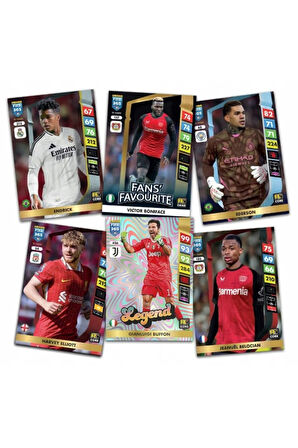 Panini Adrenalyn Fifa 365 - 2025 Premium Gold Card - Özel Futbolcu Kartları - 4 Paket
